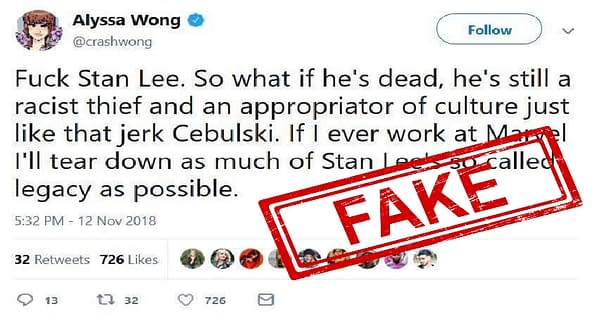 Fake Tweet Used to Try And Discredit New Marvel Writer Alyssa Wong