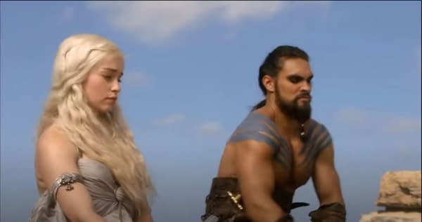 Game of Thrones Stars Emilia Clarke, Jason Mamoa Reunite for Birthday