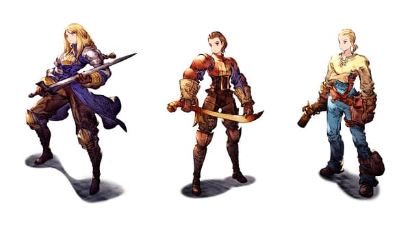Agrias, Delita, and Mustadio come to Final Fantasy Brave Exvius, courtesy of Square Enix.