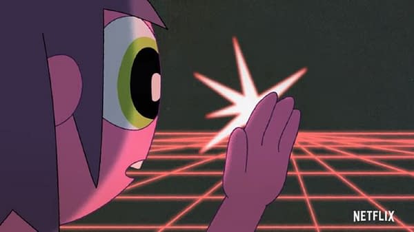 Clancy begins reaching out to other voices in The Midnight Gospel, from Adventure Time creator Pendleton Ward and comedian Duncan Trussell, courtesy of Netflix.