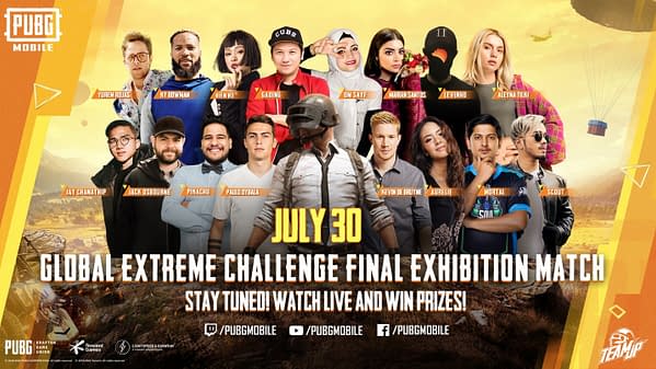 A look at those participating in the Global Extreme Challenge, courtesy of PUBG Corp.