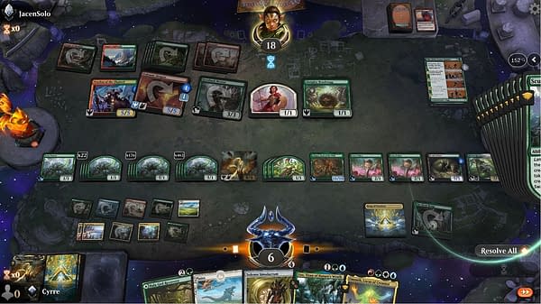 A look at their effect in Magic: The Gathering Arena, courtesy of Wizards of the Coast.