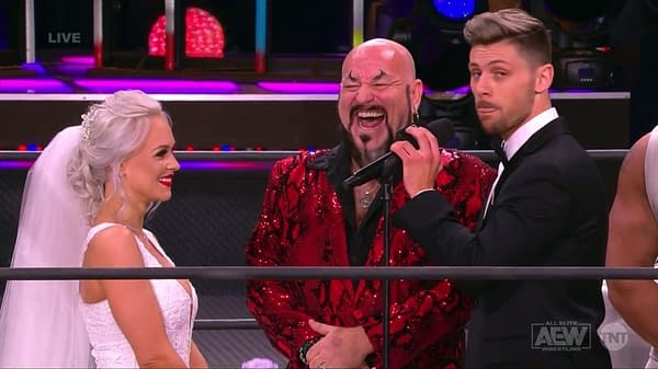 Penelope Ford and Kip Sabian get married on AEW Dynamite, once again giving the show an unfair ratings advantage over NXT