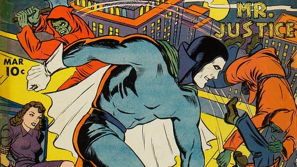Blue Ribbon Comics #10 featuring Mr. Justice (MLJ, 1941)