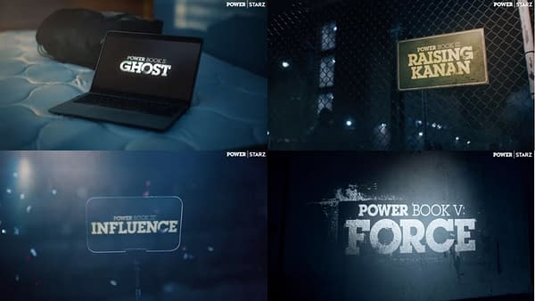 Here's a look at the four Power spinoff series, courtesy of STARZ.