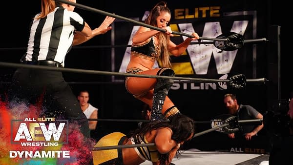 Shide and Dr. Britt Baker from Dynamite, courtesy of AEW.