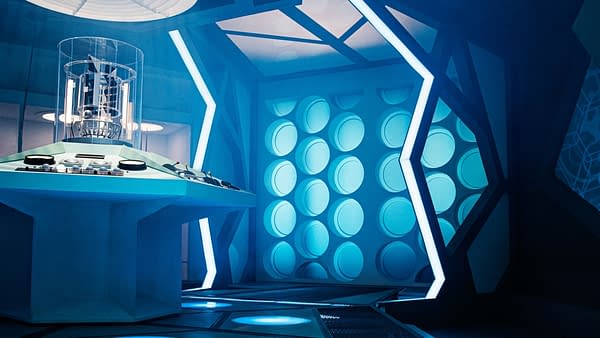 BBC Releases Doctor Who, Blake's Seven Set Shots for Zoom Backgrounds. 
