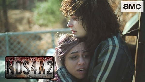 Maggie faces danger in NOS4A2, courtesy of AMC Networks.