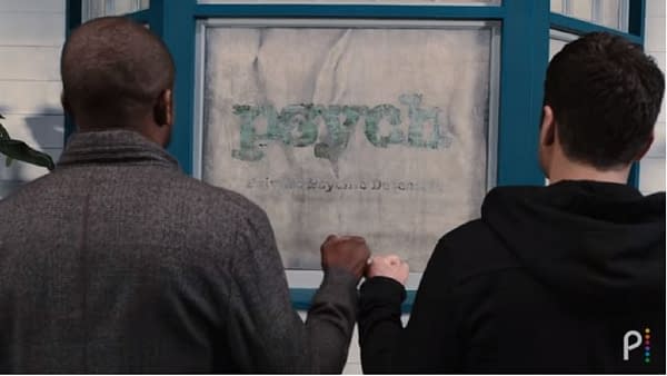 A scene from Psych 2: Lassie Come Home (Image: Peacock)
