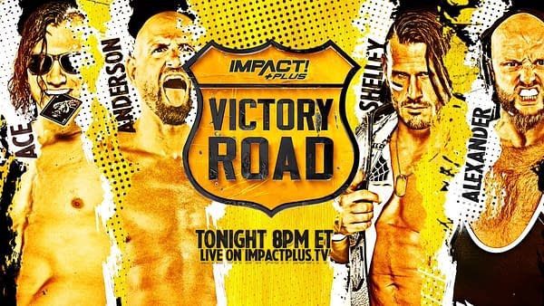 Ace Austin, Karl Anderson, Josh Alexander, and Alex Shelley faced off in a four-way match at Victory Road.