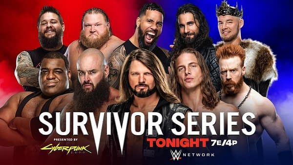 WWE Survivor Series ket art for Sunday night's PPV (Image: WWE)