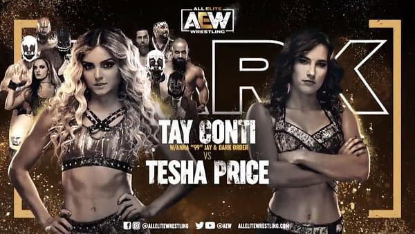 Tay Conti will take on Tesha Price on next Tuesday's episode of AEW Dark