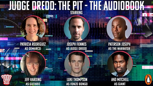 2000AD Audios: Joseph Fiennes as Dredd with Cream of UK Acting Talent