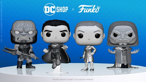 Snyder Cut Justice League Black and White Funko 4-Pack Revealed