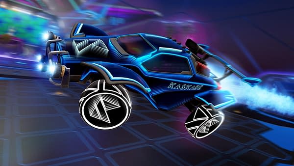 A look at some of the new Kaskade items coming to Rocket League next week, courtesy of Psyonix. A look at some of the new Kaskade items coming to Rocket League next week, courtesy of Psyonix.