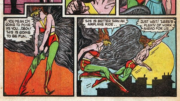 All-Star Comics #5 interior page featuring Hawkgirl, DC Comics 1941.