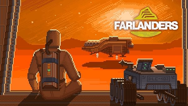 Key art for Farlanders, a turn-based strategy game by independent developer Andriy Bychkovskyi and publisher Crytivo where you colonize Mars.