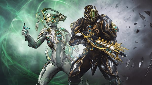 A look at Rhino Prime and Nyx Prime in Warframe, courtesy of Digital Extremes.