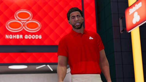 Like a good neighbor, State Farm is in NBA 2K22's City. Courtesy of 2K Games.