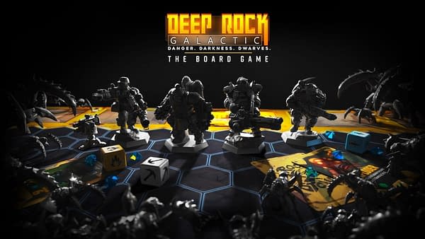 Promo art for Deep Rock Galactic: The Board Game, courtesy of Coffee Stain Publishing.