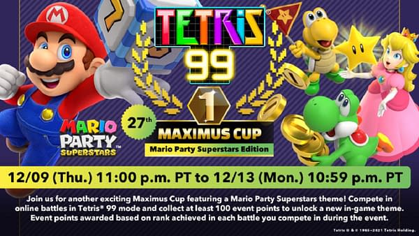 Tetris 99's Next Maximus Cup Will Feature Mario Party Superstars
