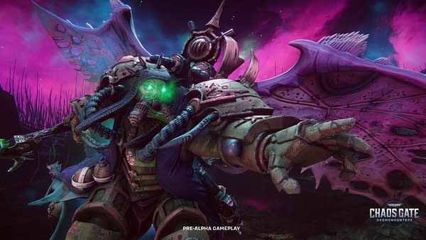 Mortarion in Warhammer 40,000: Chaos Gate - Daemonhunters, courtesy of Frontier Foundry.