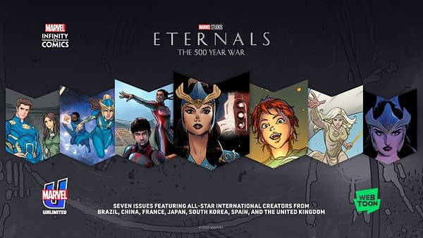 Marvel Launches Eternals Comic Series On Digitally O Webtoons