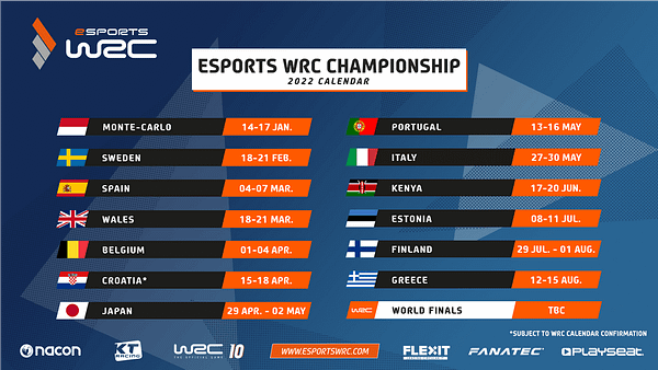 Nacon Announces WRC Esports Championship 2022 Season