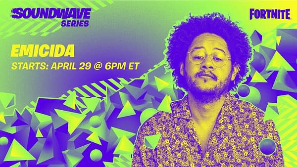 Fortnite's Soundwave Series Sets New Dates With Rapper Emicida