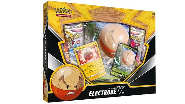 Hisuian Electrode V Box.  Credit: Pokémon TCG