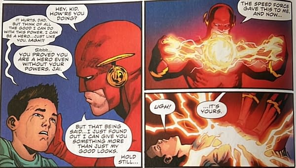 God Saves Wally West's Son & Gives Him A Flash-Style Superhero Name?