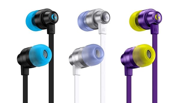 A look at all three color schemes for the G333 Gaming Earphones, courtesy of Logitech.