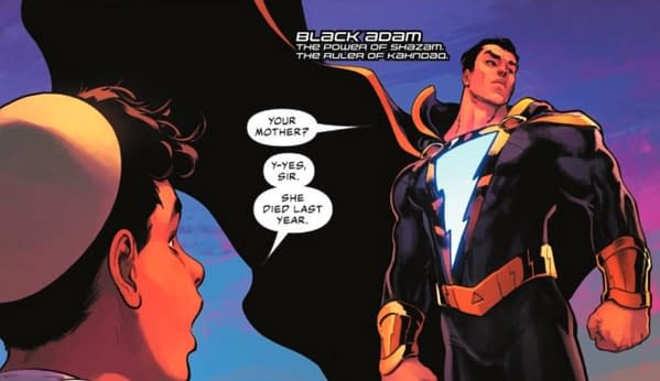 Shazadam appears in Justice League #59, but now he is called Black Adam. When will DC make up its mind?!