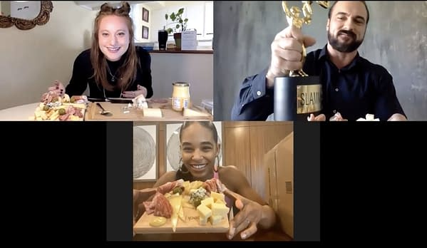 Bianca Belair presents her WrestleMania-worthy cheese board at the Peacock Meat-Up.