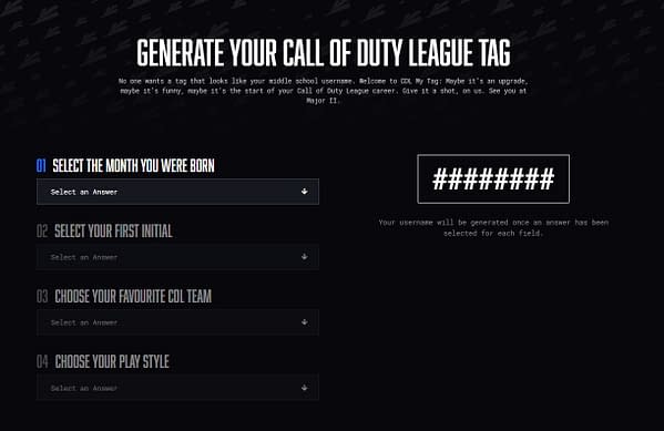 Una mirada al sistema Gamertag, cortesía de CDL.