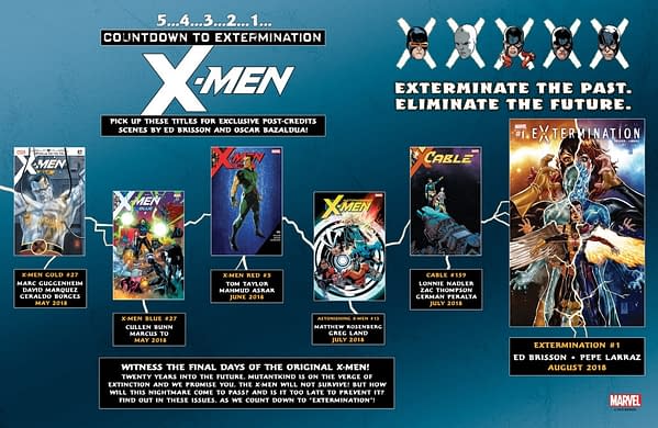 The X-Men Fast-Forward 20 Years as Extermination Backups Hit the X-Titles