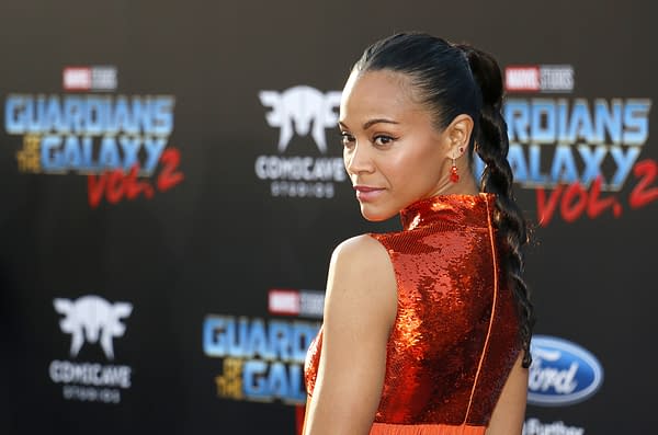 Zoe Saldana Proud to have James Gunn Back for 'Guardians of the Galaxy Vol 3'