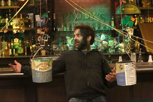 Charlie looks to help out the Philadelphia Eagles in It's Always Sunny in Philadelphia (Image: FX Networks)