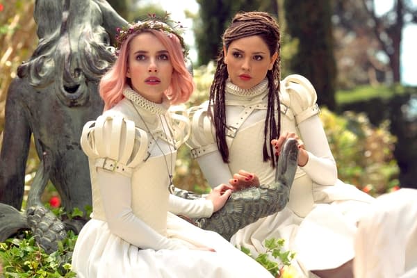 Emma Roberts and Eiza Gonzalez appear in Paradise Hills. | photo by Manolo Pavn