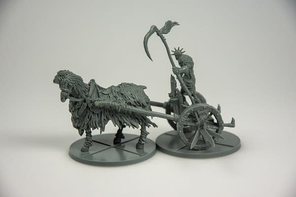 The Executioner's Chariot, a new model within its namesake expansion set for the Dark Souls board game by Steamforged Games.