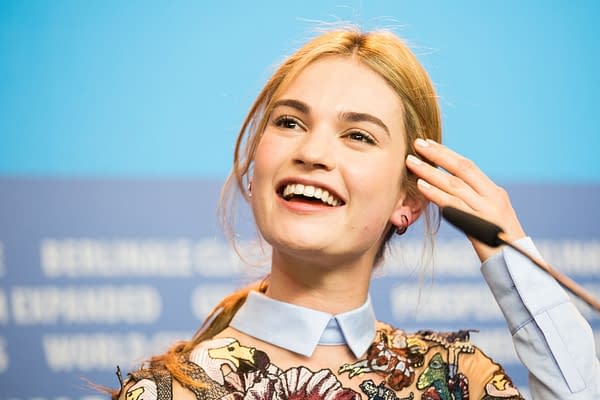 Lily James, 'Cinderella' press conference, 65th Berlinale International Film Festival at Grand Hyatt Hotel on February 13, 2015 in Berlin, Germany. Editorial credit: magicinfoto / Shutterstock.com