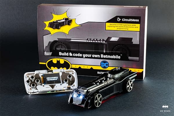 A look at the Batmobile STEM Kit, courtesy of Warner Bros.