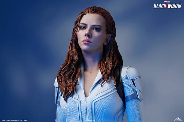Black Widow Dons Her Snow Suit Once Again with Queen Studios