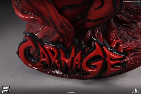 Carnage Arrives as Queen Studios New Marvel Comics Statue Debuts