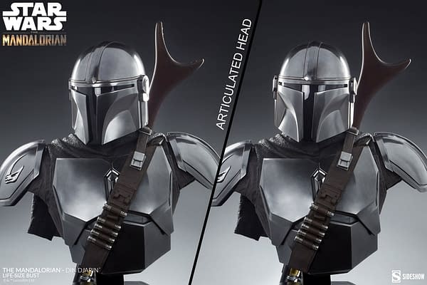 Sideshow Reveals Life-Size Star Wars The Mandalorian Bust 