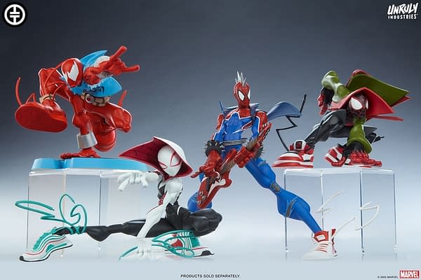 Unruly Industries Debuts New Spider-Man Spider-Verse Artist Statues 