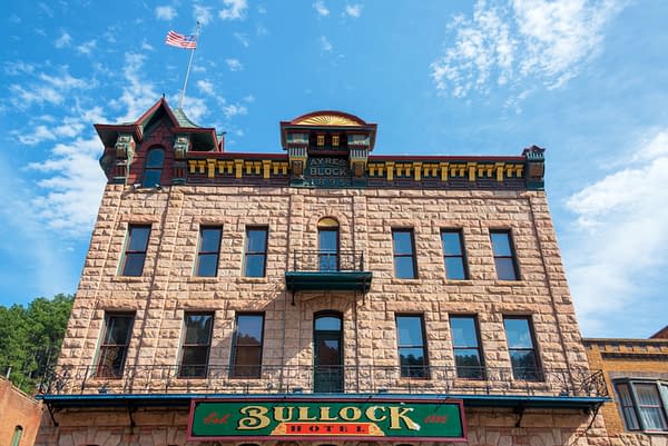 The original Bullock Hotel still stands in modern-day Deadwood. Editorial credit: Jess Kraft / Shutterstock.com