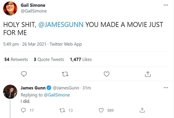 James Gunn Made A film Just For Gail Simone