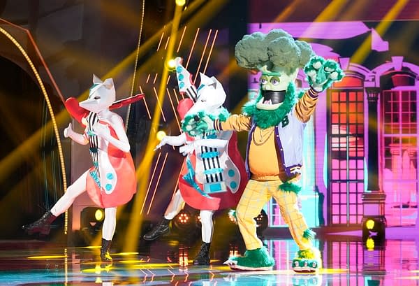 THE MASKED SINGER: Broccoli in the ÒThe Group C Premiere - Masked But Not LeastÓ episode of THE MASKED SINGER airing Wednesday, Oct. 28 (8:00-9:00 PM ET/PT) on FOX. © 2020 FOX MEDIA LLC. CR: Michael Becker/FOX.