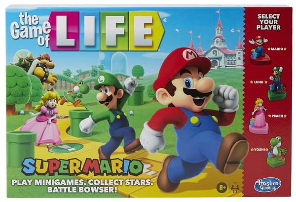 A look at the box art for The Game of Life: Super Mario Edition, courtesy of Hasbro.